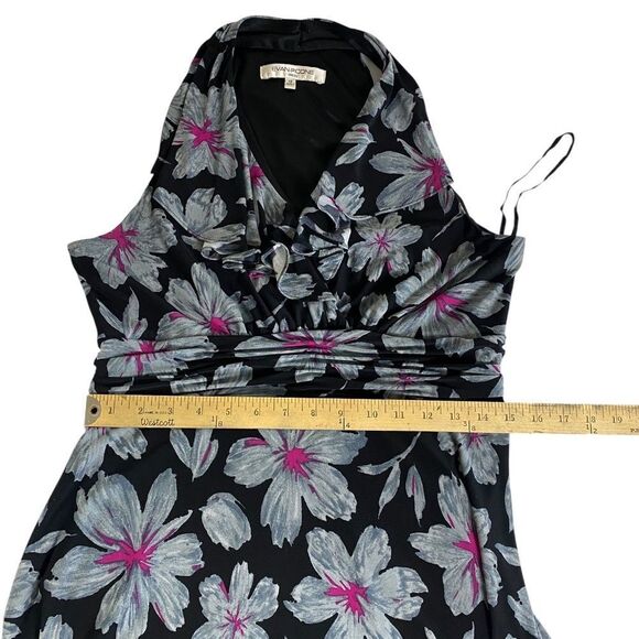 EVAN - PICONE 10 floral dress sleeveless v neck - Picture 5 of 5